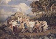 Joshua Cristall Nymphs and shepherds dancing (mk47) Spain oil painting artist